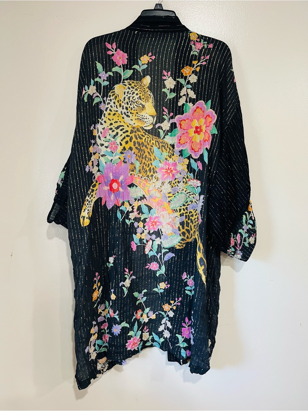 SPELL & The Gypsy Collective Jimi Midi Robe Charcoal Kimono OS - Picture 9 of 15